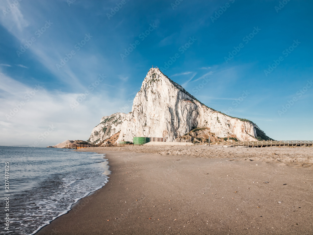 View to the rock of Gibraltar - obrazy, fototapety, plakaty 