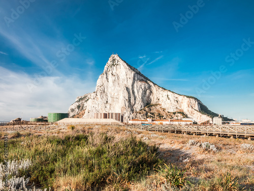 View to the rock of Gibraltar