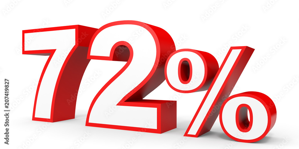 Seventy two percent off. Discount 72 %. Seventy two percent off. Discount 72 %.