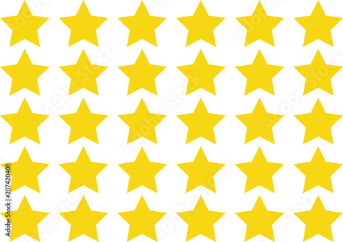 Serie de estrellas amarillas.