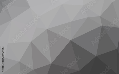 Light Gray vector abstract polygonal background. © smaria2015