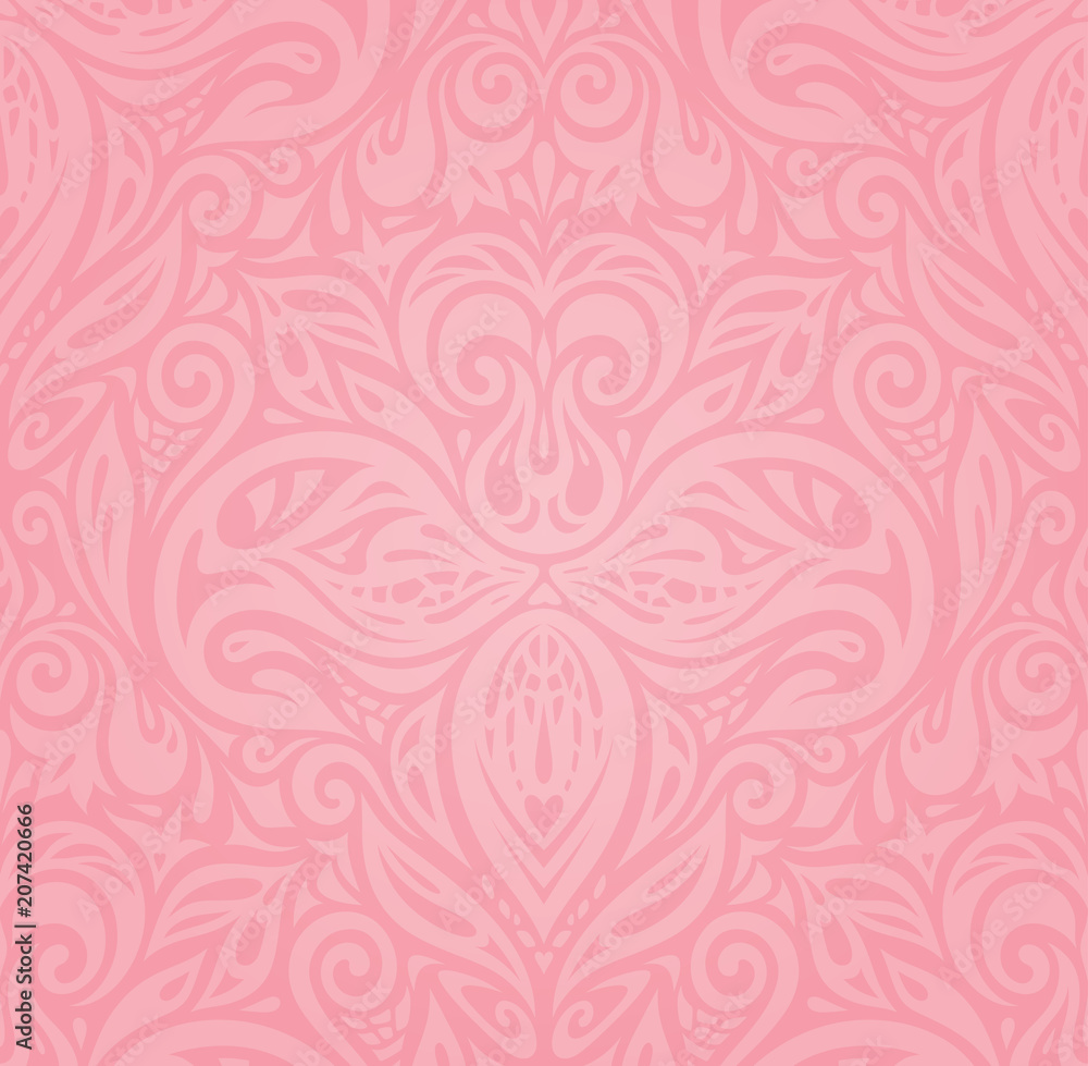 Floral Pink vector wallpaper design background Floral Pink vector wallpaper design background