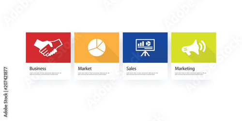 Business To Business Infographic Icon Set