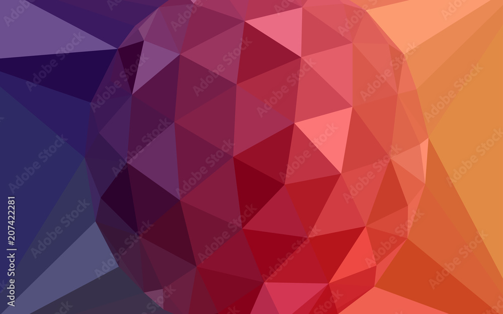 Fototapeta premium Light Pink, Yellow vector abstract mosaic pattern with a diamond.