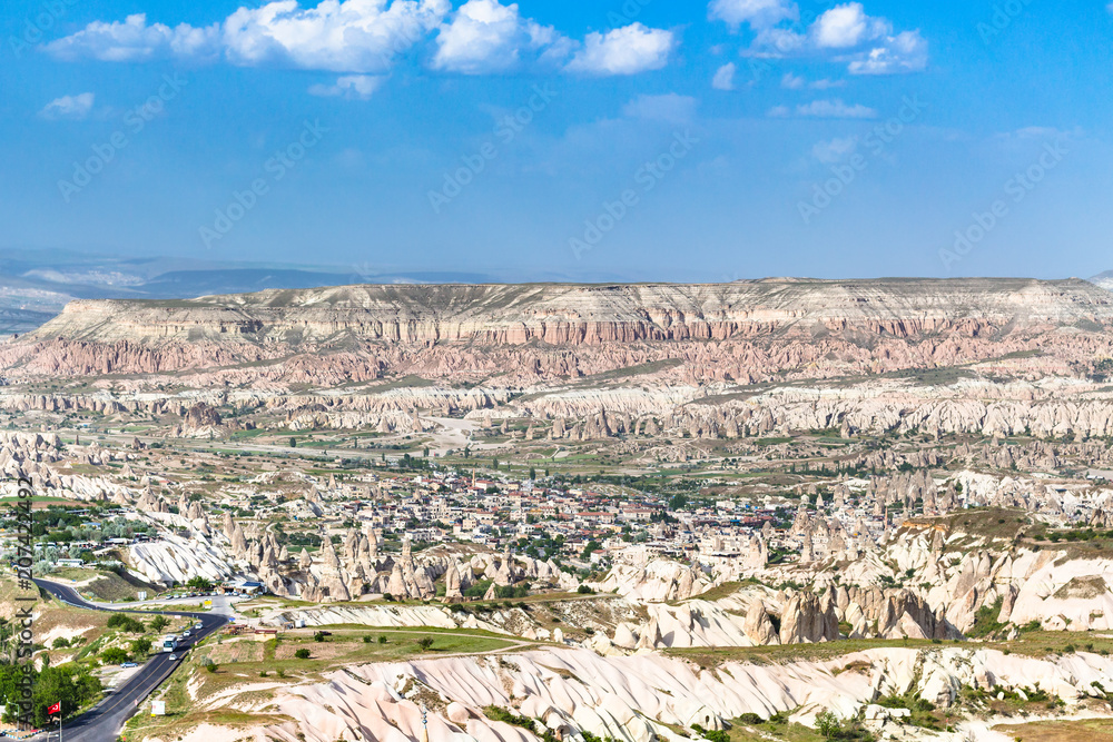 mountain valley in Nevsehir Province in Cappadocia