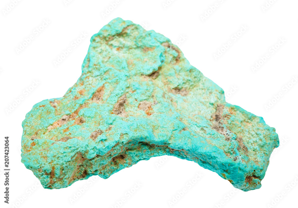 raw Turquoise gemstone isolated on white raw Turquoise gemstone isolated on white