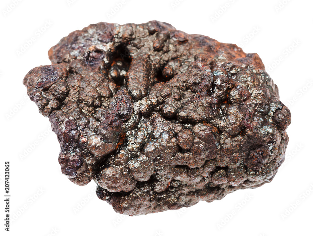 raw Goethite stone isolated on white raw Goethite stone isolated on white