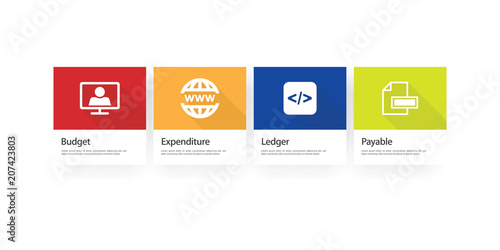 Content Management System Infographic Icon Set