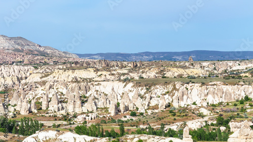 mountain view of Goreme National Park in spring