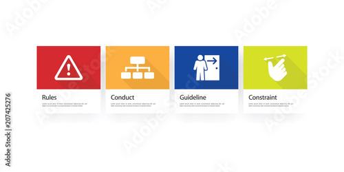 Regulation Infographic Icon Set