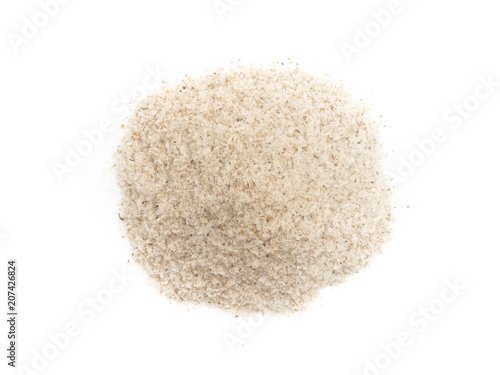 Wallpaper Mural Psyllium husk or isabgol isolated on white background, studio shot, directly above Torontodigital.ca