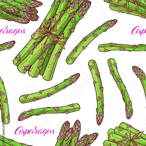 seamless ripe asparagus