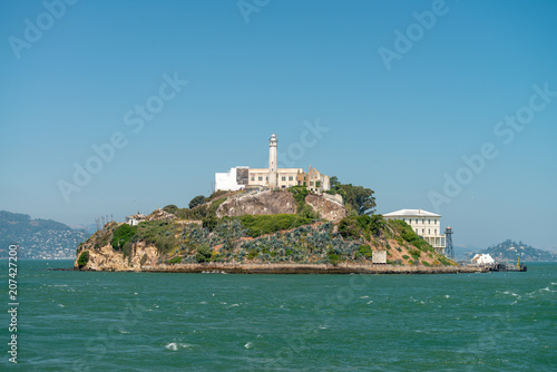 San Francisco Alcatraz Island from cruise ship
