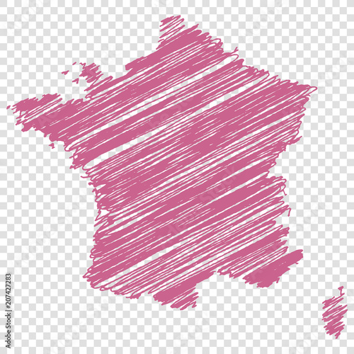 Frankreich Scribble