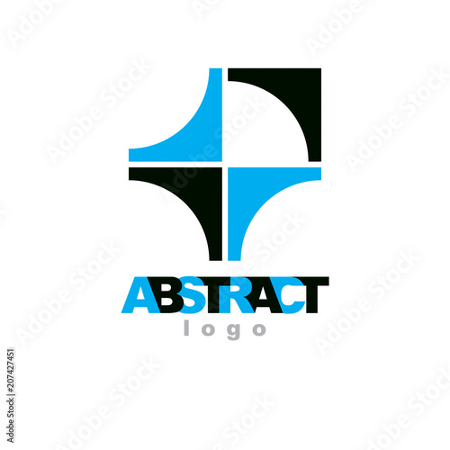 Vector abstract geometric s...