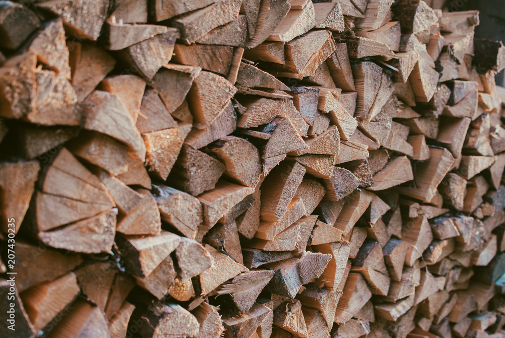 Pile (heap) of dry firewood. Village in the Carpathian mountains, Ukraine. Pile (heap) of dry firewood. Village in the Carpathian mountains, Ukraine.
