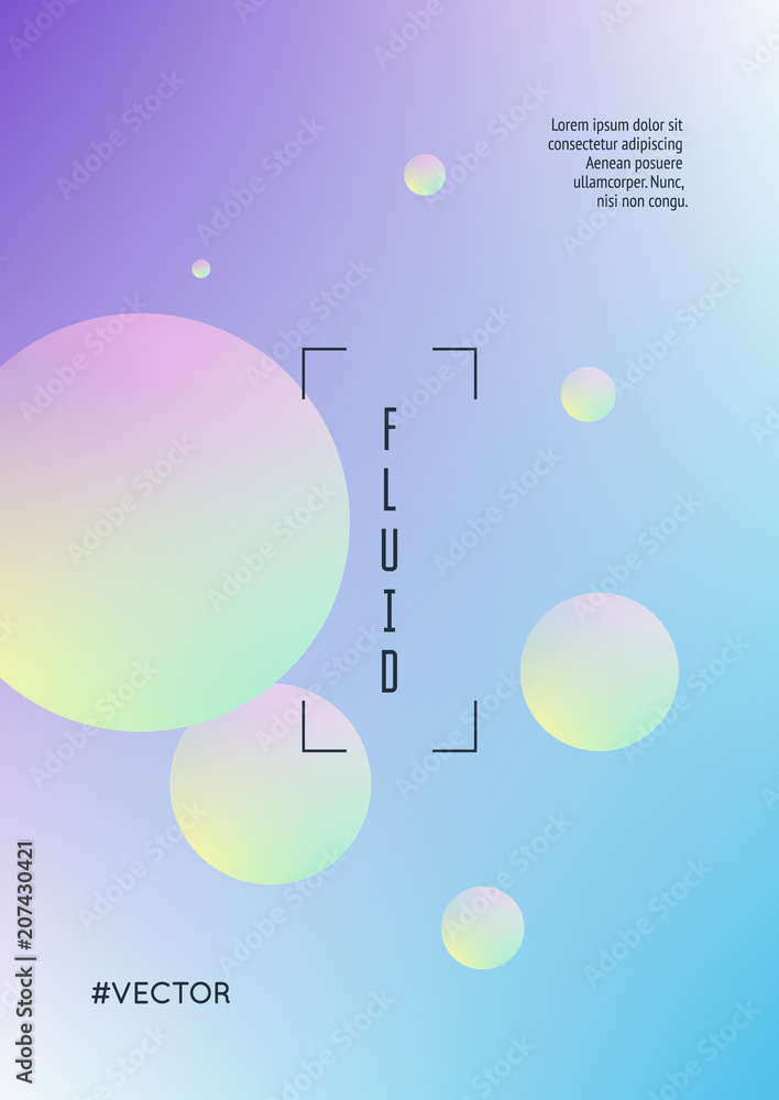 Holographic cover with radial fluid. Geometric shape on gradient background. Modern hipster template for placard, presentation, banner, flyer, report, brochure. Minimal holographic cover, neon colors. Holographic cover with radial fluid. Geometric shape on gradient background. Modern hipster template for placard, presentation, banner, flyer, report, brochure. Minimal holographic cover, neon colors.