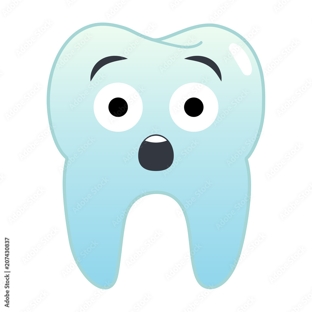 Zahn Emoji - staunend Zahn Emoji - staunend