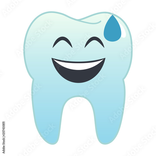 Zahn Emoji - verlegen