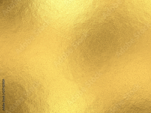 Gold foil background with light reflections. photo
