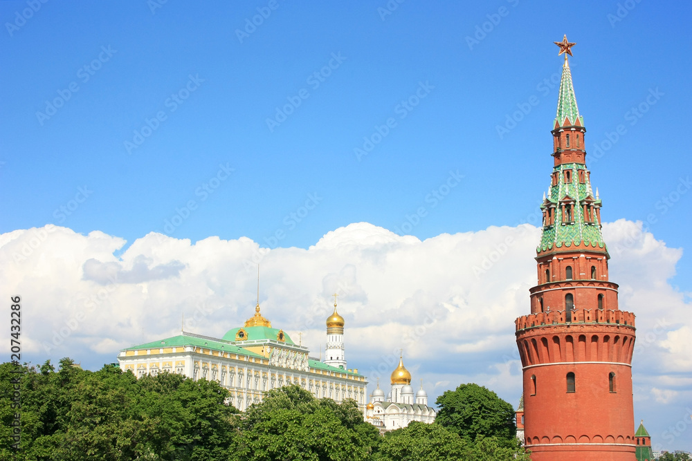 Fortress wall of the Moscow Kremlin Fortress wall of the Moscow Kremlin