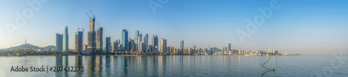Skyline of urban architectural landscape in Qingdao