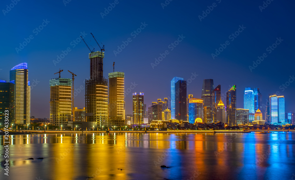 Skyline of urban architectural landscape in Qingdao Skyline of urban architectural landscape in Qingdao