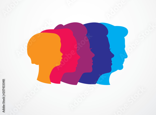 Woman life age years concept, the time of life, periods and cycle of life, growing old, maturation and aging, one generation and age categories. Vector simple classic icon or logo design.