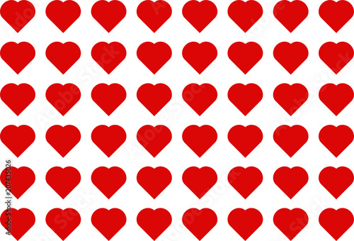 Fondo de corazones sobre blanco.