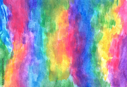 Multicolored background in watercolor