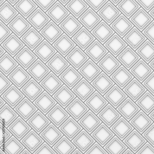 Seamless white wall with diamond pattern texture