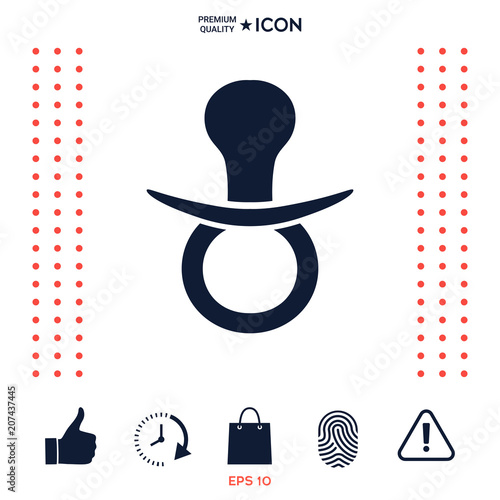  Baby pacifier icon