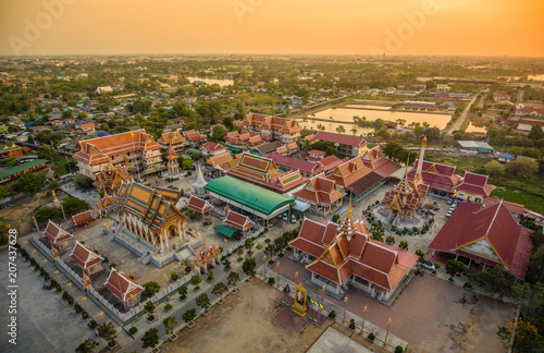  Temple in Thailand, High angle view
