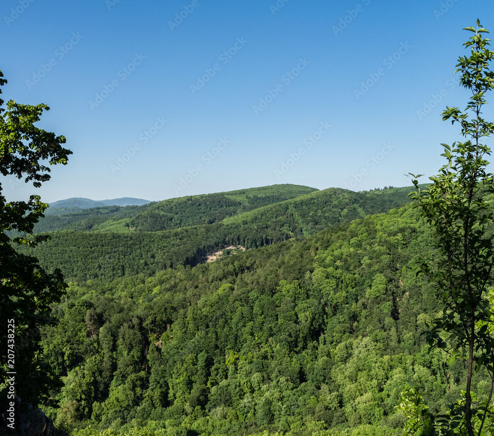 Fototapeta premium Beautiful landscape of Povazsky Inovec near town of Piestany
