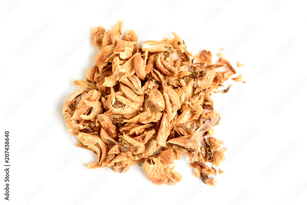 Dried garlic isolated on white background. Dried garlic isolated on white background.