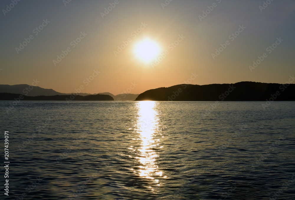 Sunset of Wakayama Bay