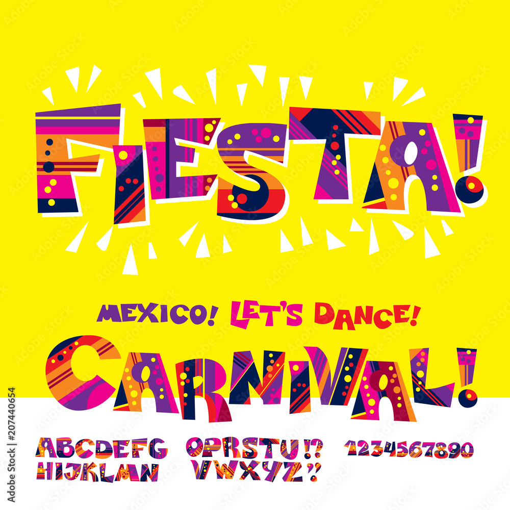 Cool Carnival or Fiesta ABC