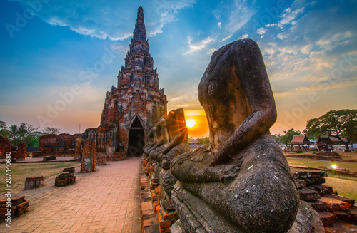 Wat Phra Nakhon Si Ayutthaya, Thailand is a historic site with valuable buildings.