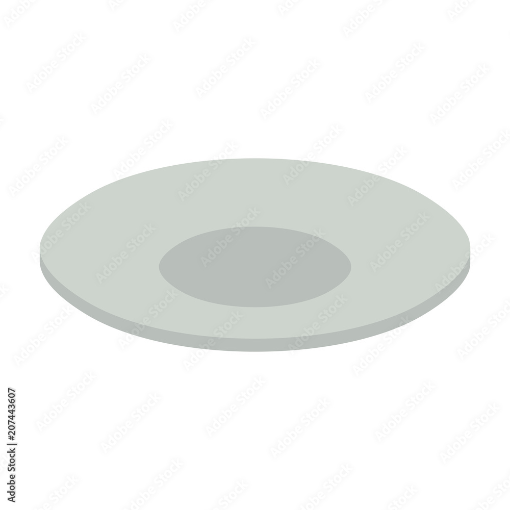 dish plate isometric icon vector illustration design dish plate isometric icon vector illustration design