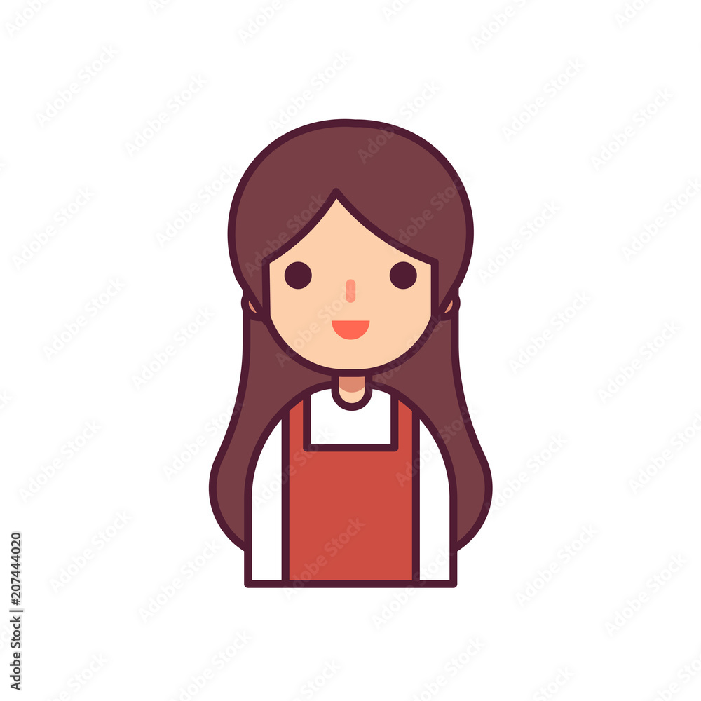 Woman Avatar Character Vector Illustration