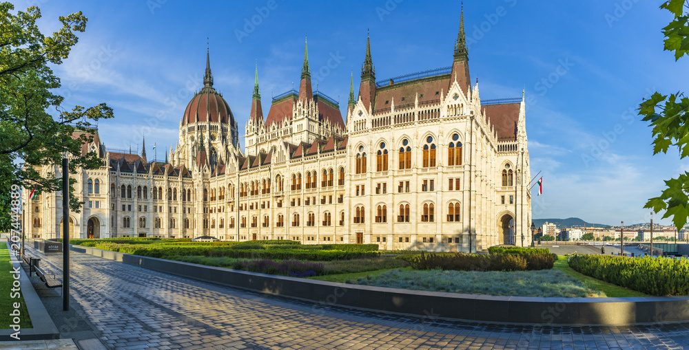 Hungarian Parliament is a notable landmark of Hungary and a popular tourist destination in Budapest.

