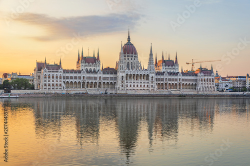 Hungarian Parliament is a notable landmark of Hungary and a popular tourist destination in Budapest. 