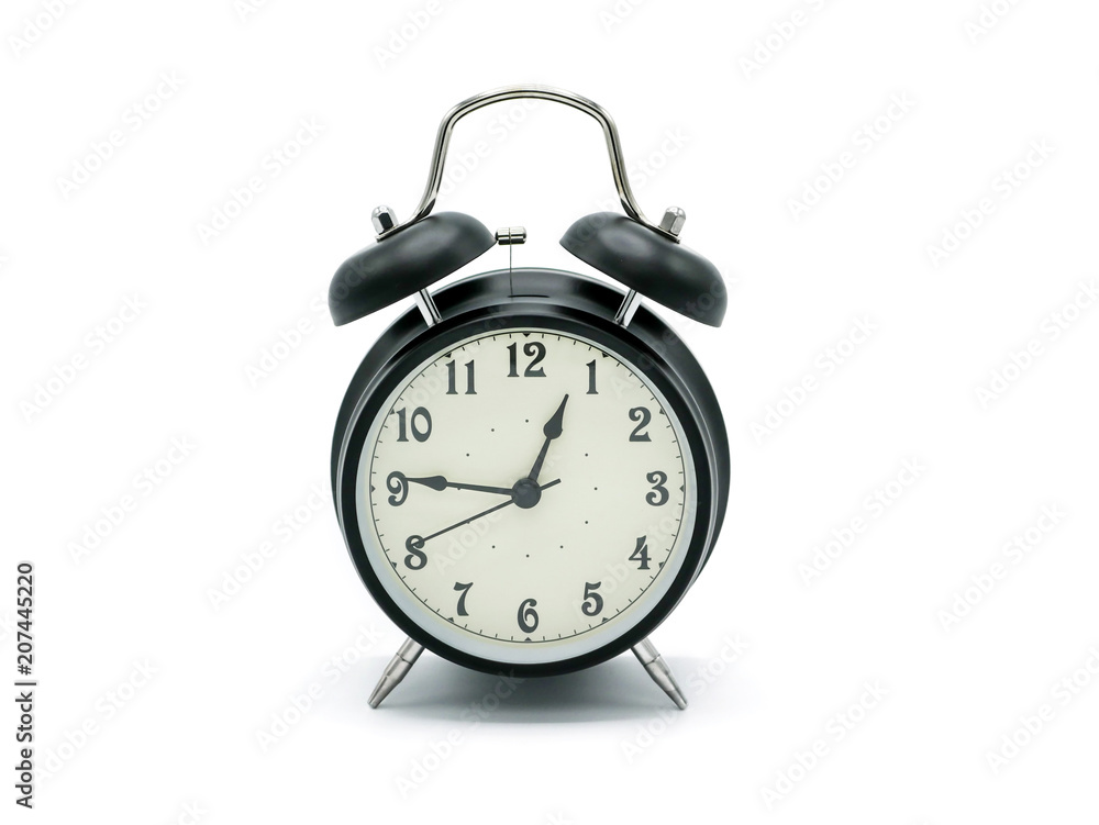 Black retro alarm clock Black retro alarm clock