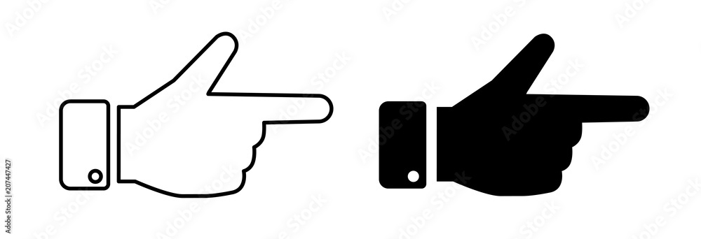 指差しアイコン Stock ベクター Adobe Stock 指差しアイコン Stock ベクター Adobe Stock