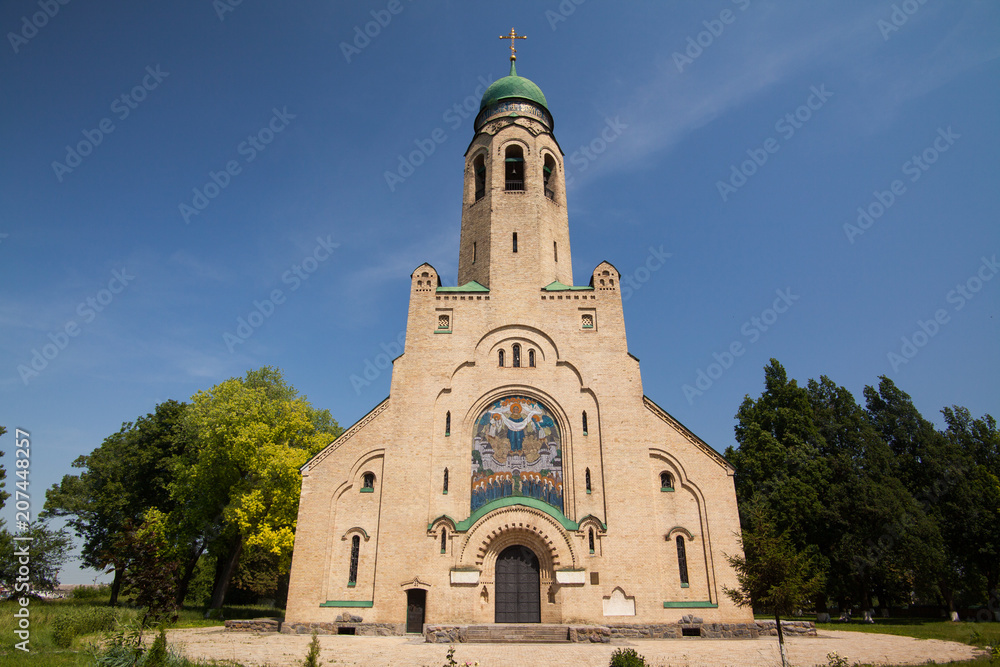 Beautiful church in Parkhomovka , Ukraine Beautiful church in Parkhomovka , Ukraine