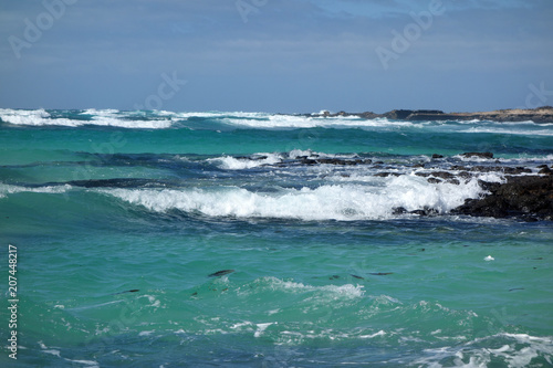 Atlantischer Ozean Fuerteventura Ausblick auf Wellen