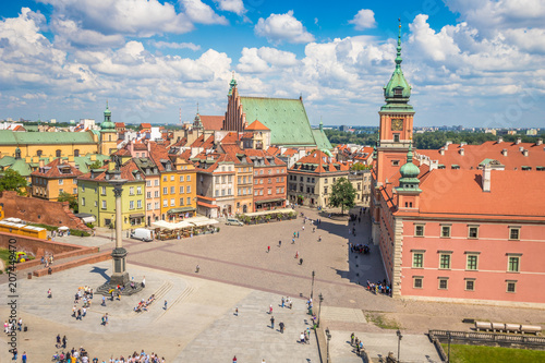 Nice panoramic view of Old Town Warsaw