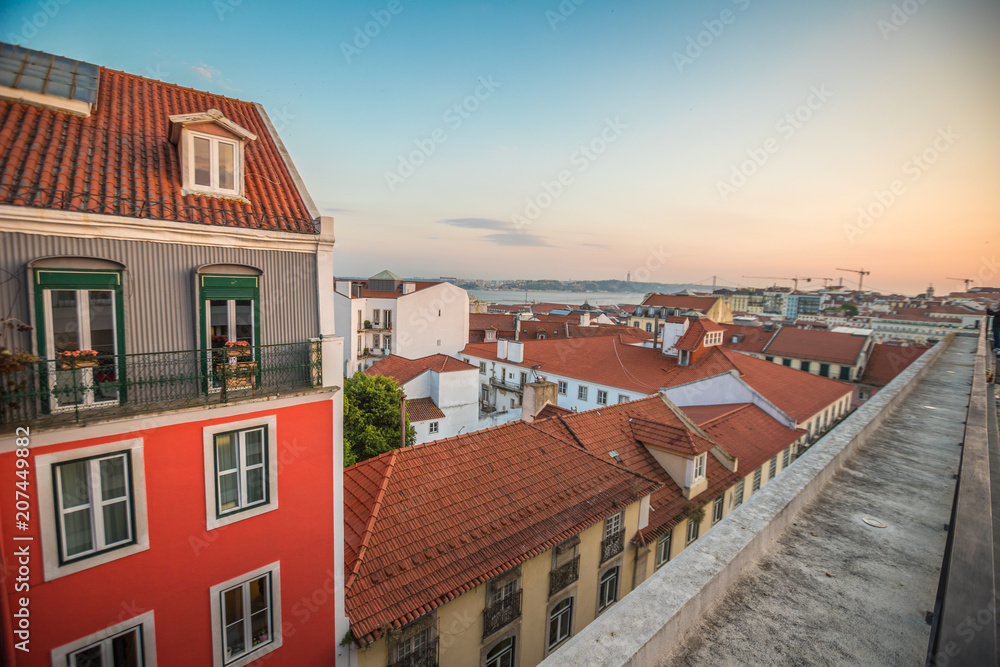 Obraz premium Sunset in Lisbon