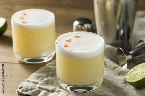 Homemade Pisco Sour Cocktail