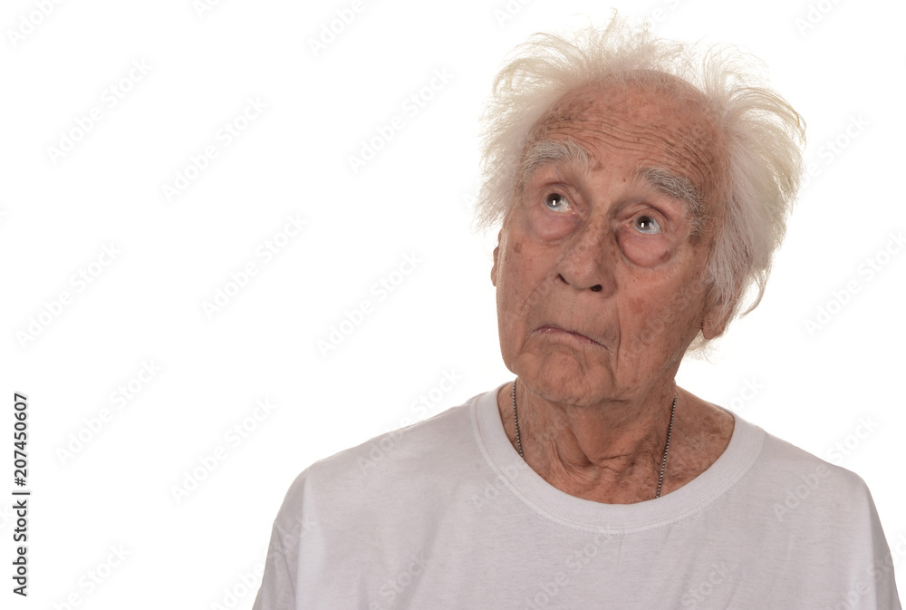 Senior man On White Senior man On White